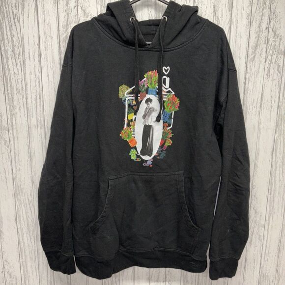 Harry Styles Floral Love On Your Hoodie Black Large - Picture 1 of 4